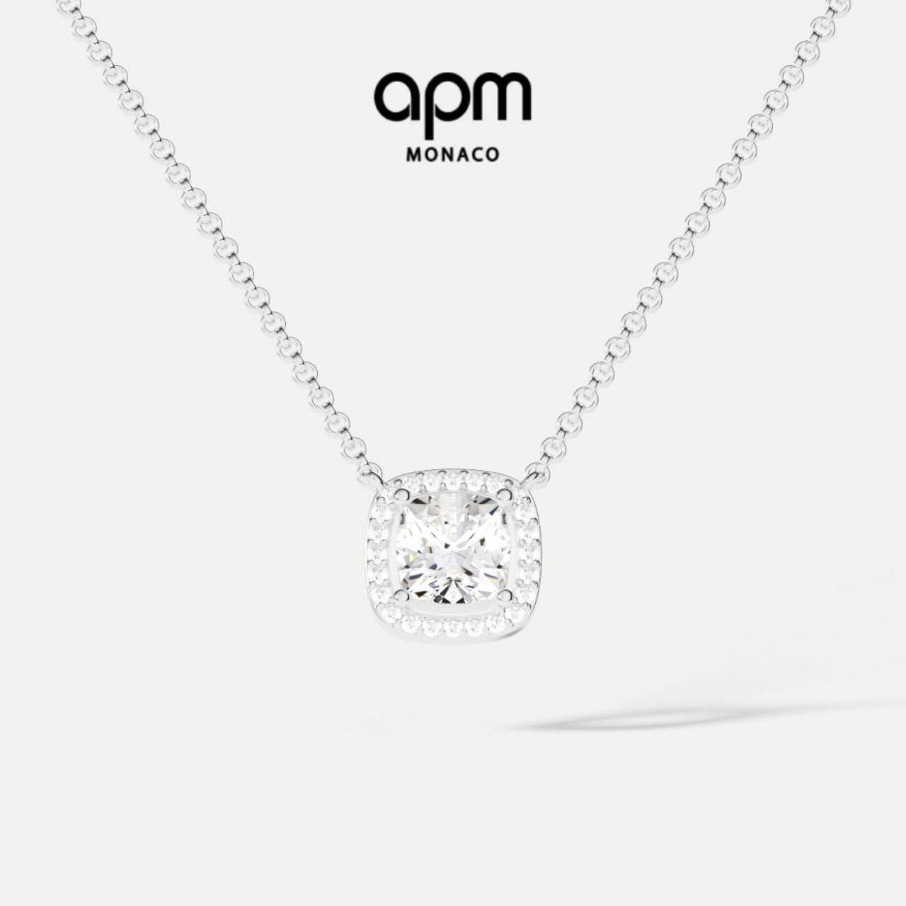 移动端：APM Monaco 925银项链 小码方形 AC6789OX 660元（淘金币可抵24元起）