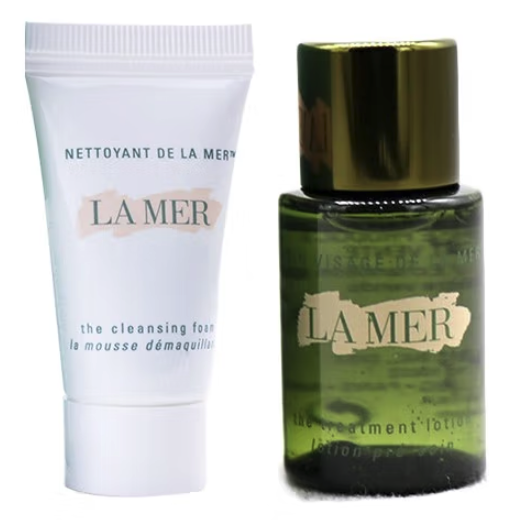 LA MER 海蓝之谜 净澈修护礼盒（洁面泡沫5ml+精萃水5ml）尝鲜体验装 49.5元