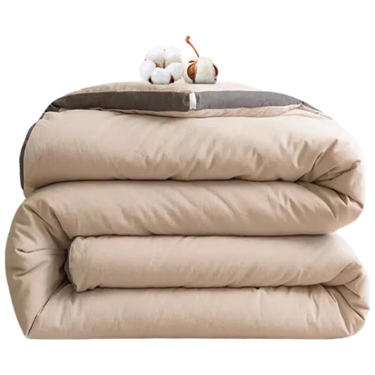 无印良品 A类抗菌亲肤立体贴布棉花冬被 6斤 150*200cm 浅咖 129元