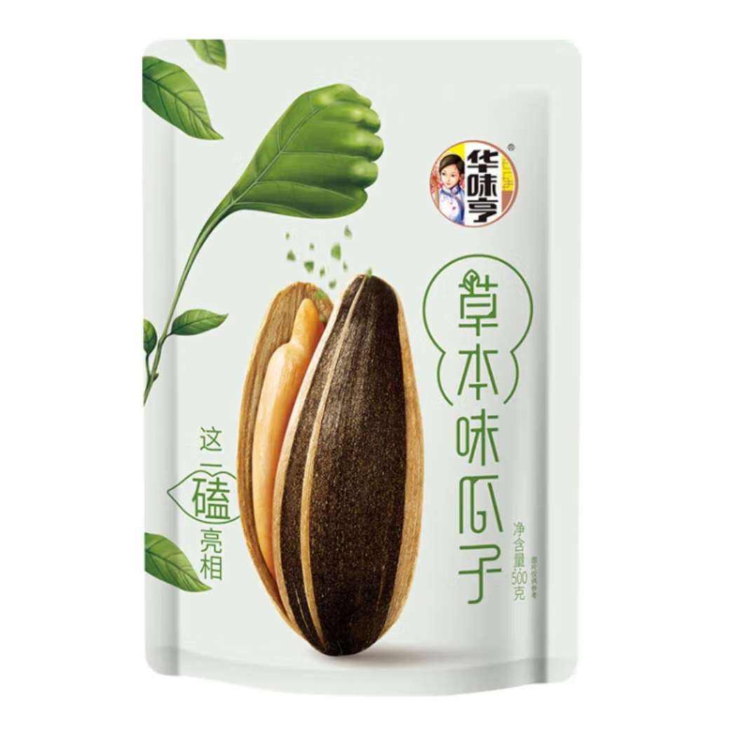 plus会员：华味亨 多口味香瓜子500g 任选*5件（凑同款） 31.1元（合6.22元/件）