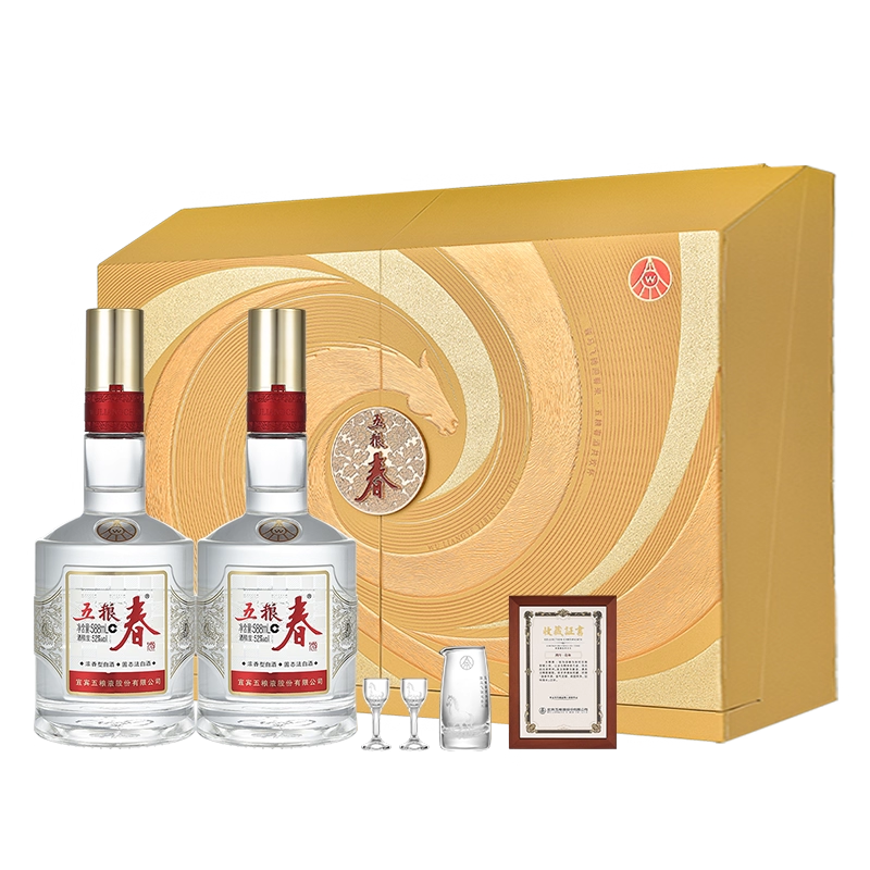 移动端：五粮浓香 五粮春 第一代 50%vol 浓香型白酒 438元（淘金币可抵12.96元