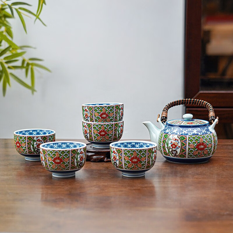 美浓烧 功夫茶具日式茶具套装家用一壶五杯礼盒 茶具套装 517.3元（需用券