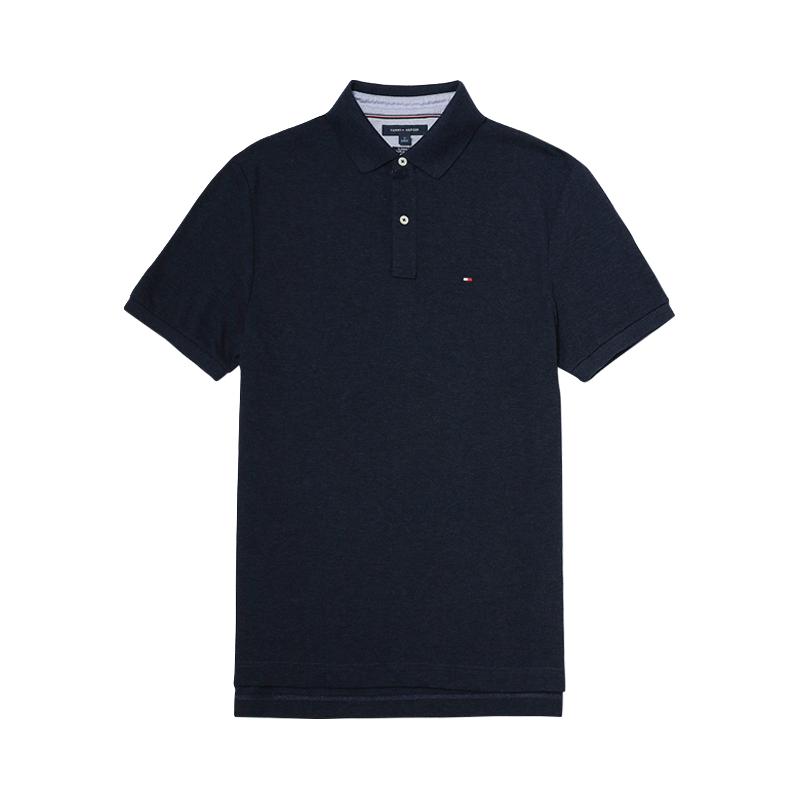 TOMMY HILFIGER 汤米网球穿搭POLO衫男纯色商务休闲T恤夏 230.55元（需用券）