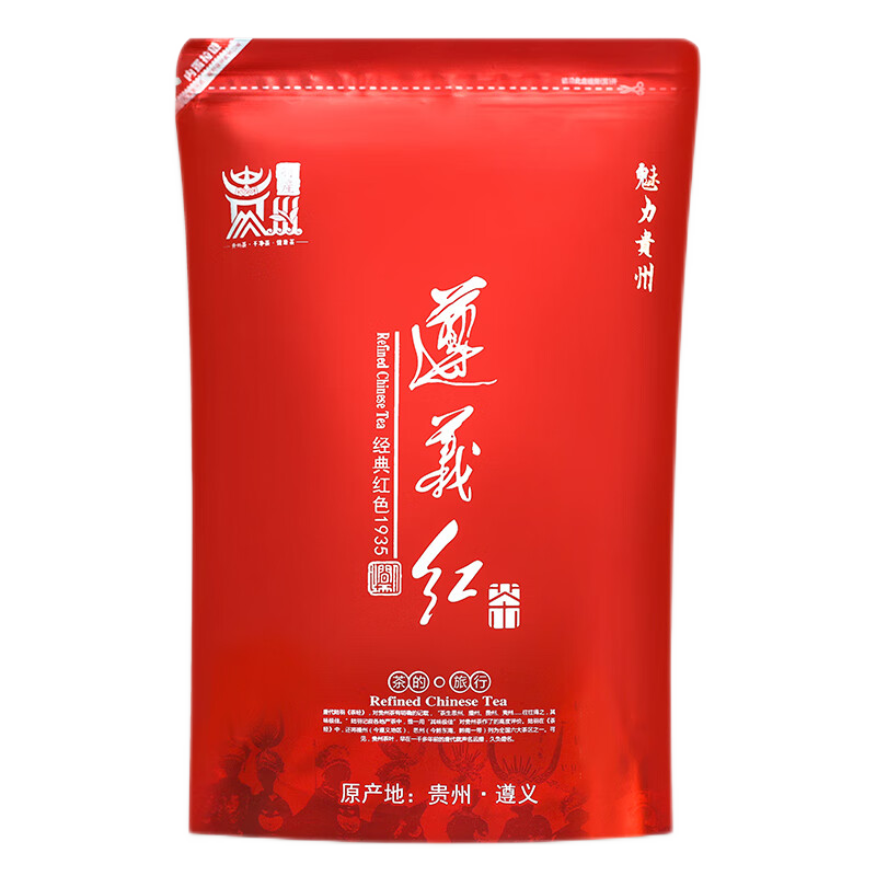 均尚遵义红红茶 2024春茶贵州特产 湄潭高山工夫红茶浓香型茶叶 1袋 250克 15.81元