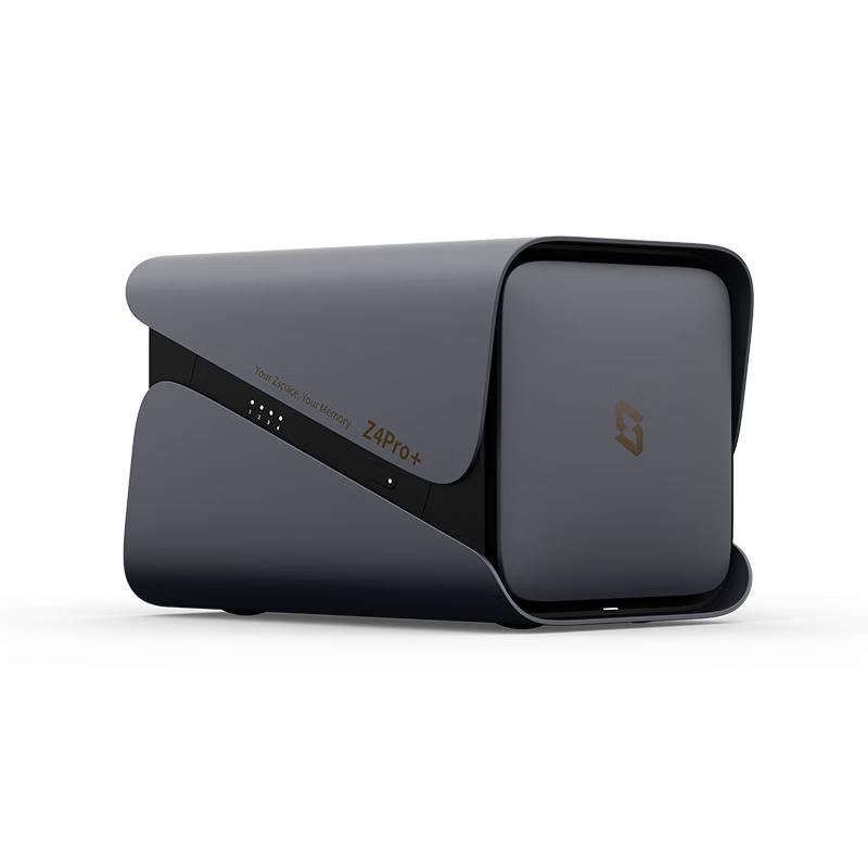 极空间 私有云Z4Pro+ 16G版 8T四盘位NAS网络存储智能AI个人云硬盘家庭服务器 