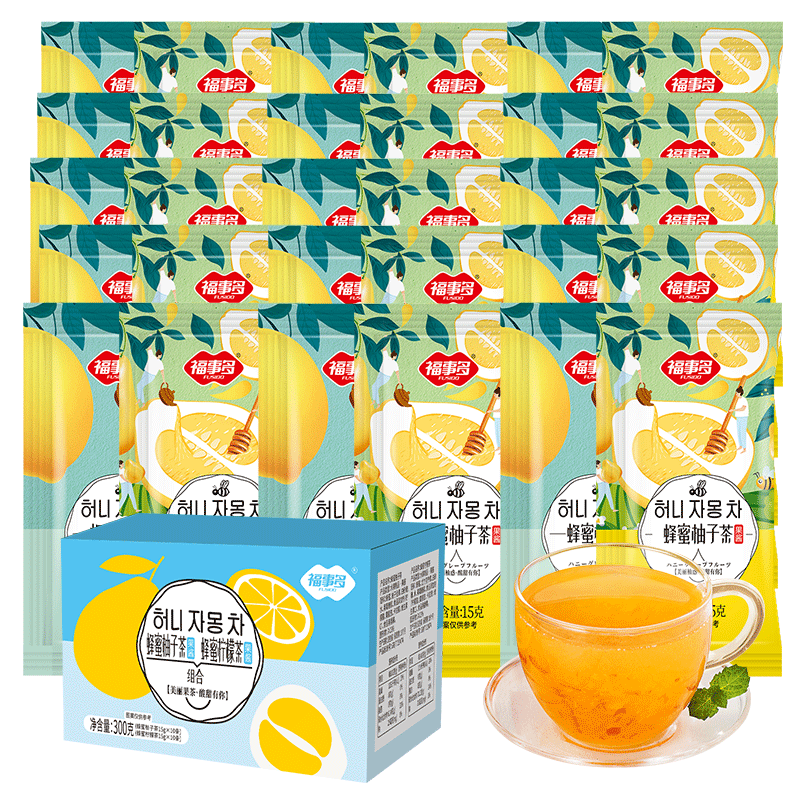 88VIP：FUSIDO 福事多 蜂蜜柚子柠檬茶 300g 便捷小袋 11.31元