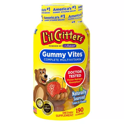 88vip：Lil Critters 丽贵 儿童复合维生素小熊软糖 190粒 81.7元