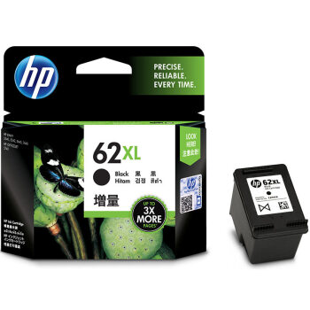 HP 惠普 C2P05AA 62XL 高容量原装黑色墨盒(适用于HP Officejet 200 移动打印机/258 Mob