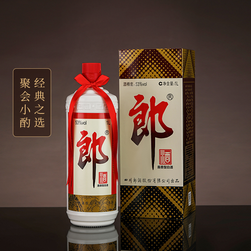 LANGJIU 郎酒 郎牌郎酒普郎53度酱香型白酒1L装 宴请送礼收藏 429.2元（需用券