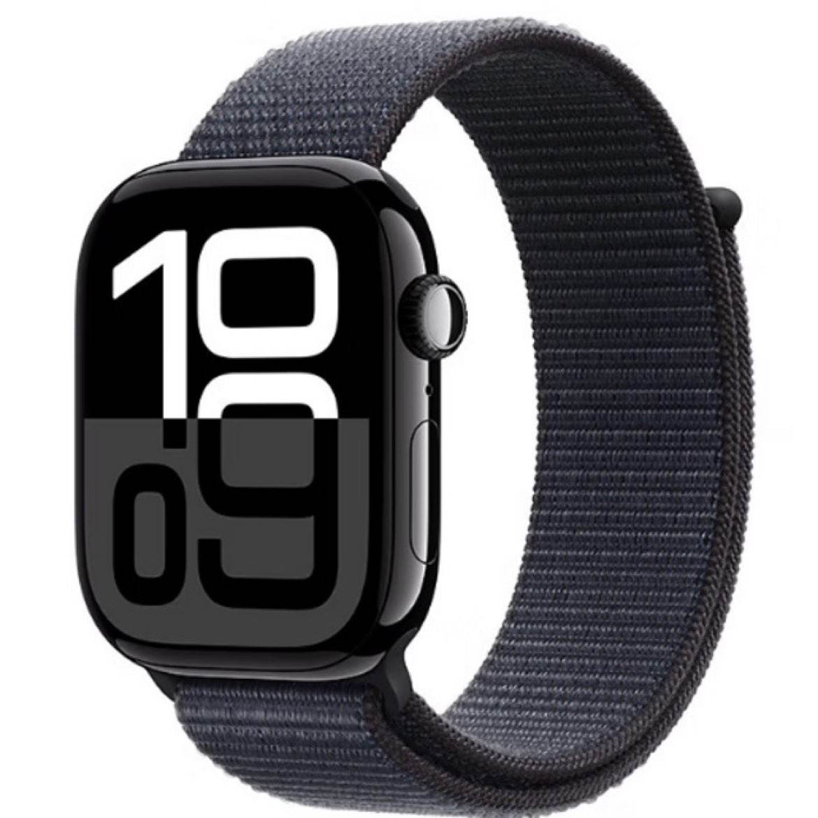 21日20 点Apple 苹果 Watch Series 10 GPS款 智能手表 46mm 亮黑色铝金属表壳 浓墨色