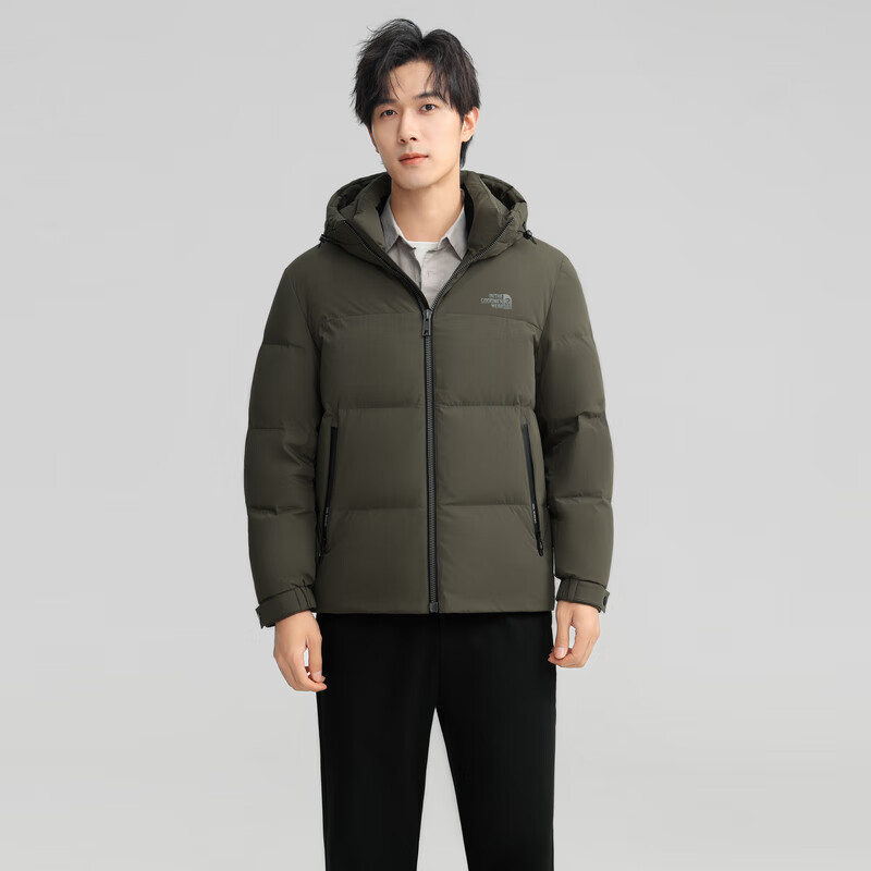 雪中飞 90%绒 600+蓬松 冬季短款保暖防寒连帽羽绒服 149元（需用券）