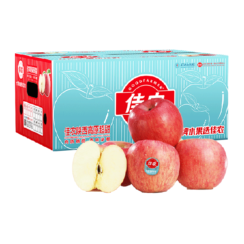 Goodfarmer 佳农 陕西洛川高原超甜苹果10斤装（单果160g+） 48.8元包邮（4.8元/斤