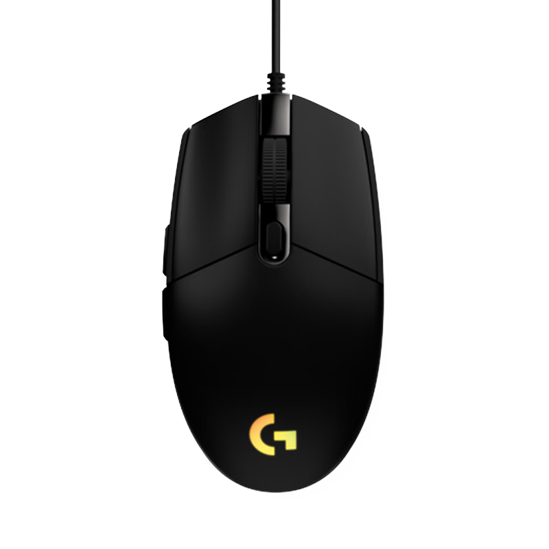 罗技 G102二代 有线鼠标 黑色 69.88元