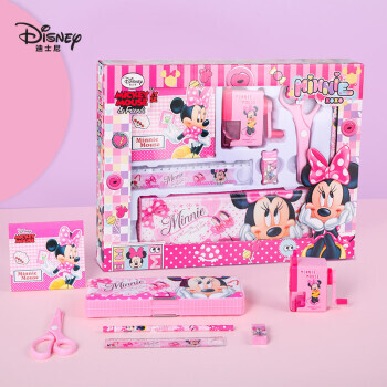 Disney 迪士尼 米妮系列 DM6049-5B 文具套装 7件套 粉色 27.12元（需买3件，共81.36元）