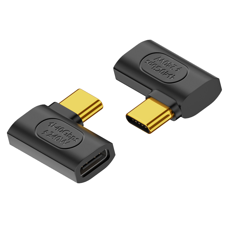 均橙 Type-C转接头USB4.0 240w 40Gbps 8K 弯头（单个） 12.9元（需用券）