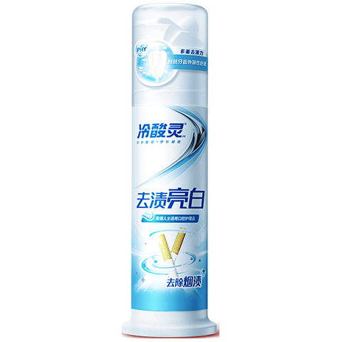 冷酸灵 去渍亮白抗敏感泵式牙膏（留兰薄荷味）125g 9.9元