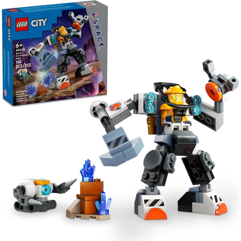 LEGO 乐高 积木拼装城市系列60428 太空机甲6岁+男孩儿童玩具手办生日礼物 69.3
