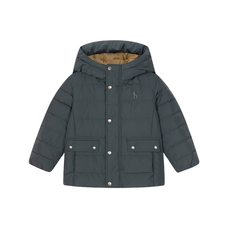 HAZZYS 进口同款hazzys童装哈吉斯男童羽绒服冬新连帽保暖外套 998元(需用券)