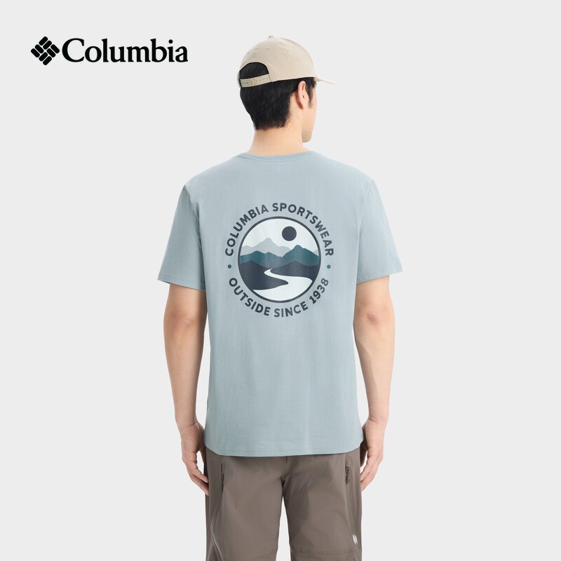 Columbia 户外26春夏新品男女圆领透气运动短袖T恤AE1387 119元（需用券）