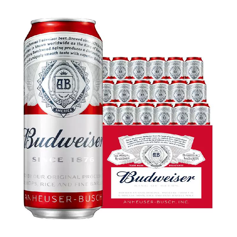 Budweiser 百威 啤酒 美式拉格 600ml*12瓶 ￥69