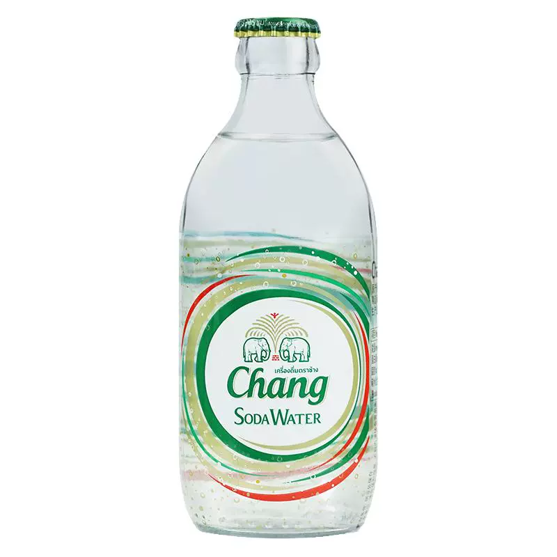 Chang 象牌 泰国进口chang牌泰象苏打水原味泰象原味苏打水柠檬味气泡水饮料 