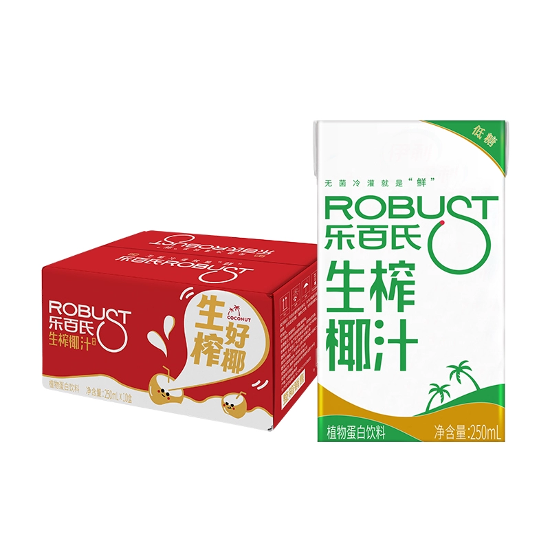 Robust 乐百氏 椰汁植物蛋白饮料250ml*10盒（临期3个月） ￥16.89
