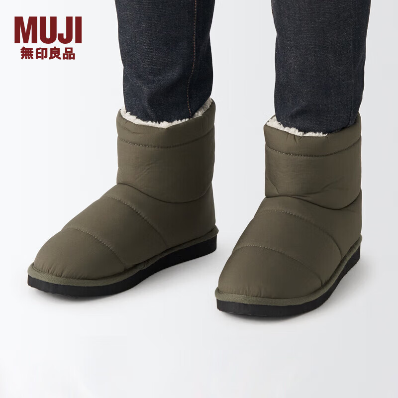 MUJI 無印良品 无印良品（MUJI） 男女通用 不易沾水里抓绒 靴子 雪地靴 ELA02A2