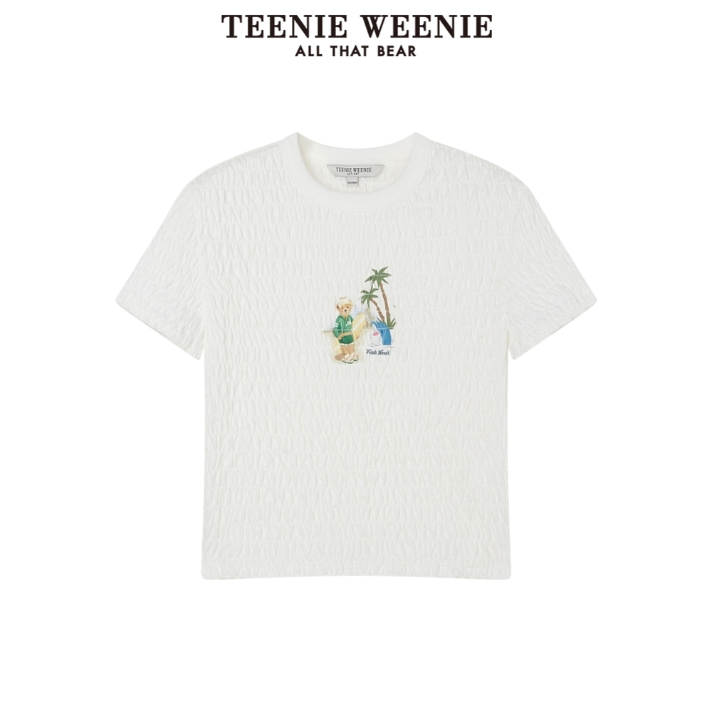 TEENIE WEENIE TeenieWeenie小熊夏季清新基础款圆领印花短款短袖T恤女 129元（需买