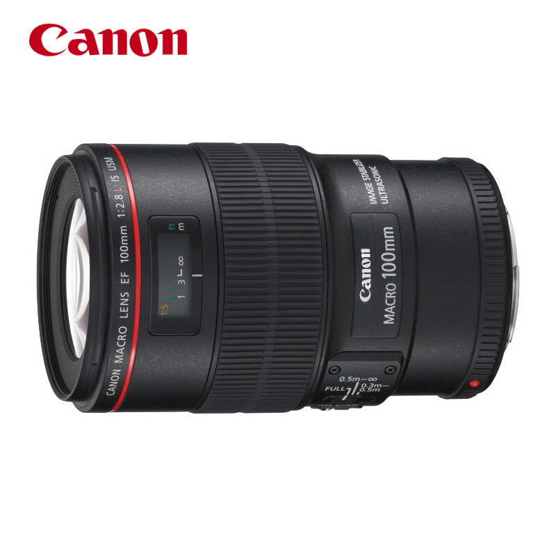 Canon 佳能 EF 100mm F2.8L IS USM 微距镜头 佳能EF卡口 67mm 7598元