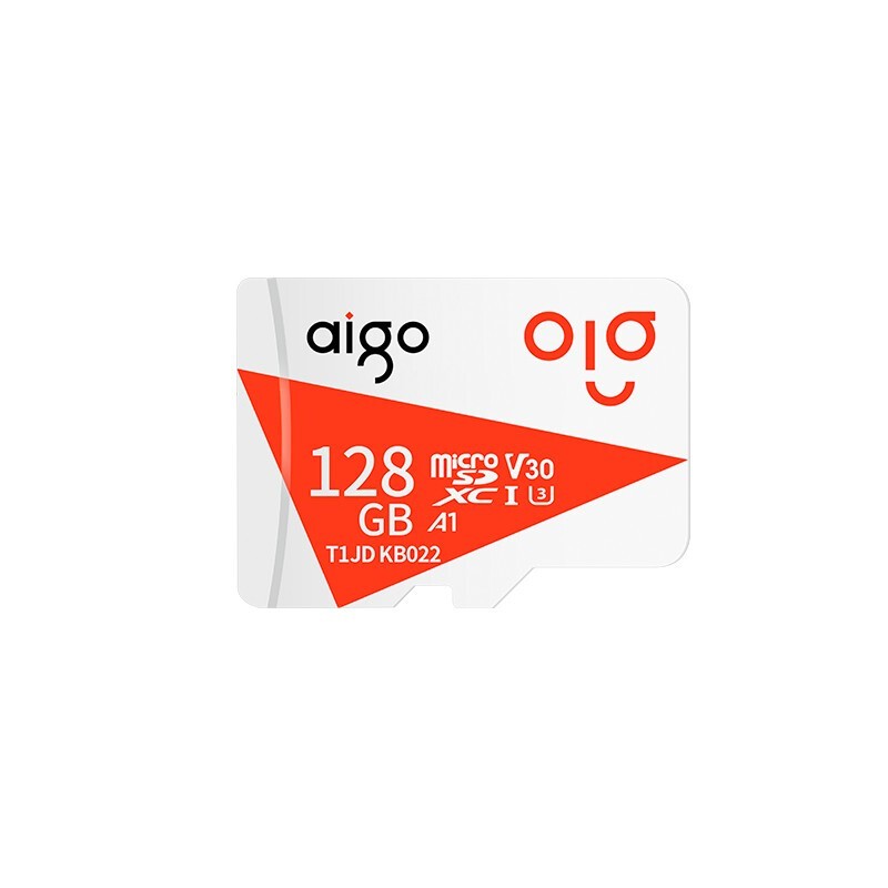 aigo 爱国者 128GB TF（MicroSD) 内存卡 T1JD 存储卡行车记录仪高速卡摄像100MB/s 41.