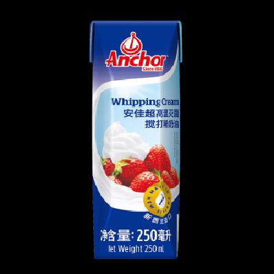 PLUS会员：Anchhor 安佳 新西兰进口 动物奶酪 稀奶油 250ml*3瓶 44.2元 包邮（双