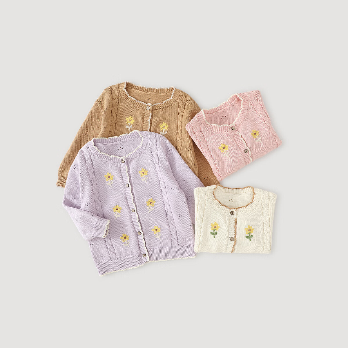 巴厘小猪 女童针织衫（4色可选） 51.6元