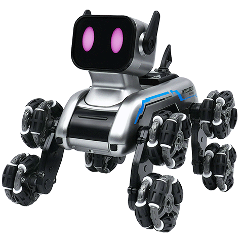 活石 遥控汽车 玩具智能 机器狗机器人 八轮特技车 生日礼物 八轮驱动+手表