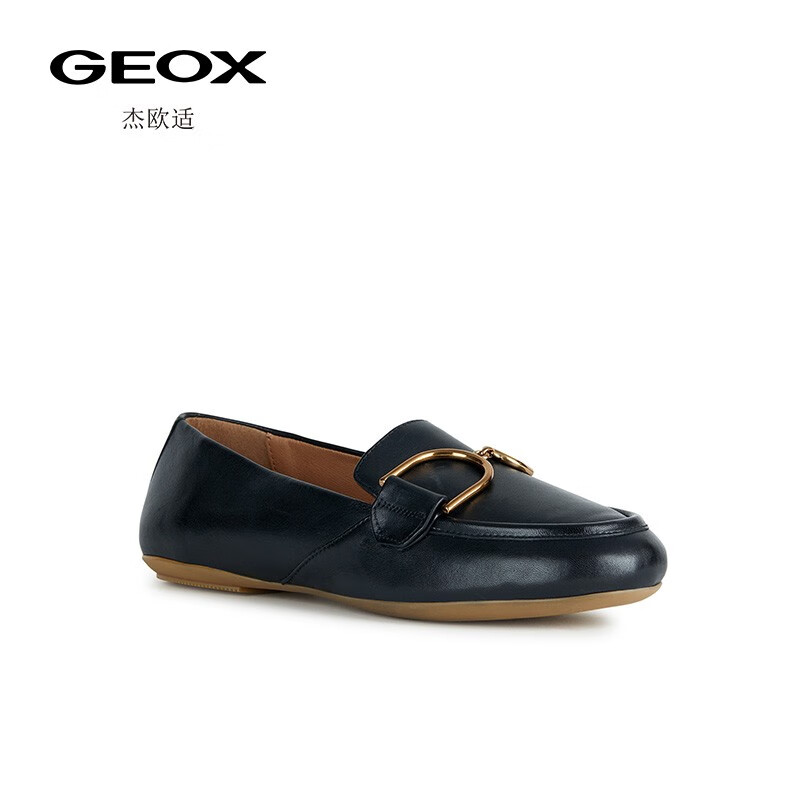 GEOX 杰欧适 款女鞋商务通勤时尚舒适莫卡辛鞋D35MUF 黑色C9999 37 756.05元（拍下
