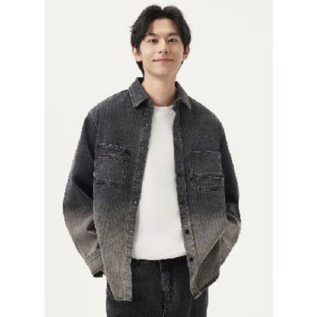 gxgjeans 渐变水洗 翻领牛仔夹克 173.82元（需用券）