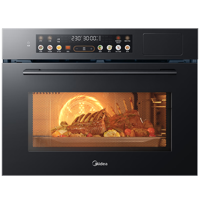 618预售、PLUS会员：Midea 美的 GC5 嵌入式蒸烤箱一体机 55L 10英寸大彩屏 4699元