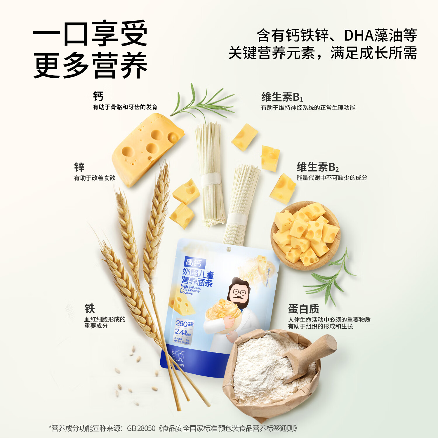 Dr.CHEESE 奶酪博士 儿童营养面条 180g 4.9元