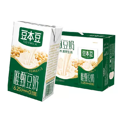 天降礼金、88VIP：豆本豆 唯甄原味豆奶 250ml*24盒 28.28元+4.19元淘金币