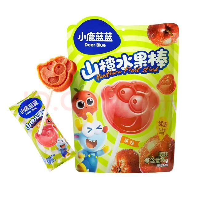 小鹿蓝蓝 山楂水果棒 原味 106g 4.76元（需买4件，需用券）