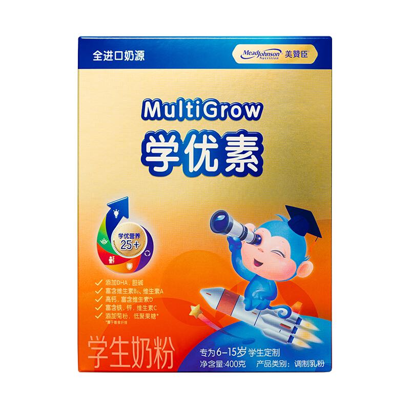 美赞臣 学优素系列 儿童奶粉 国产版 5段 400g 40.57元