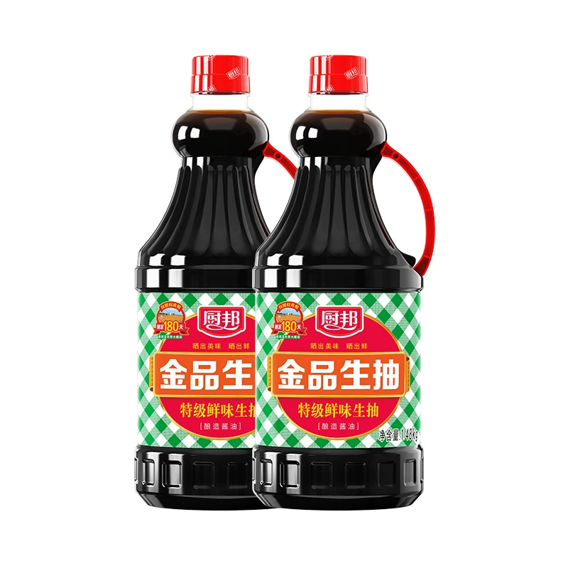 厨邦金品生抽酱油1.25L*2瓶 券后19.9元