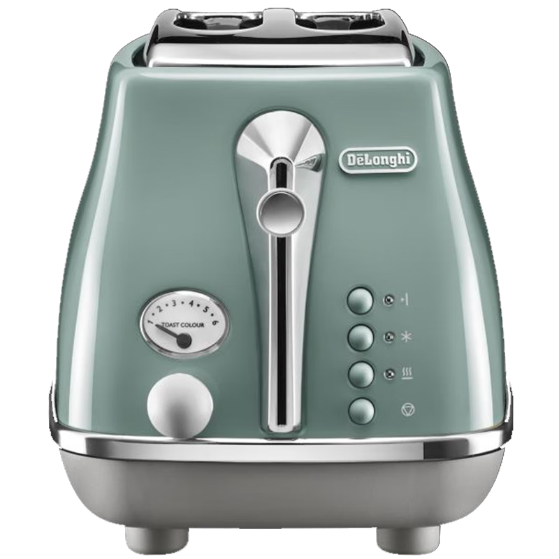 PLUS会员：Delonghi 德龙 面包机 家用吐司机烤面包机 CTOC2003.GR 萨丁尼亚绿 338.9