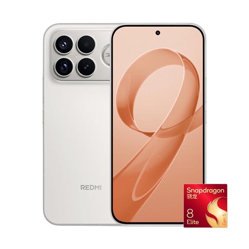 国家补贴、移动端、京东百亿补贴：红米 K90 Pro Max 5G手机 流金白 16GB 512GB 397