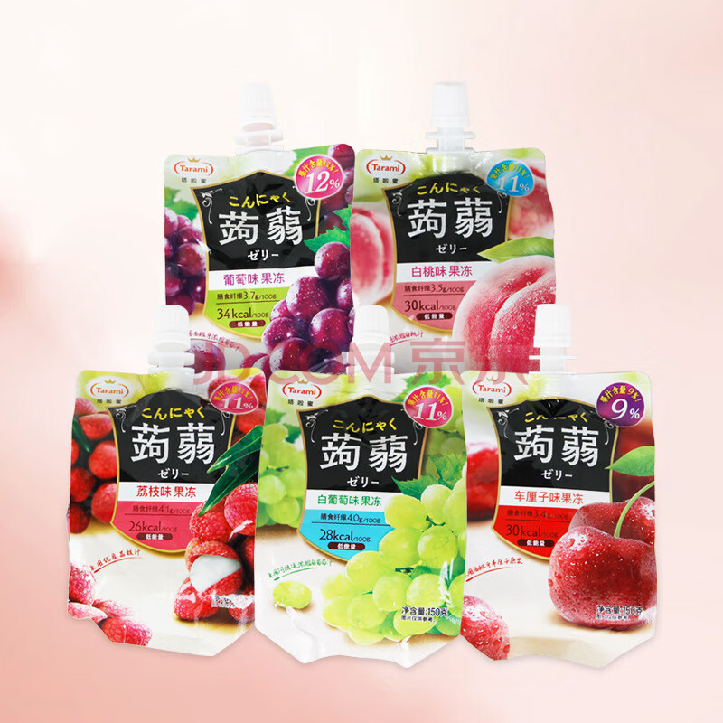 塔啦蜜蒟蒻果汁果冻办公室小零食 （白桃味）150g ￥6.5
