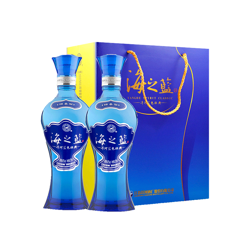 88VIP：YANGHE 洋河 海之蓝 蓝色经典 42%vol 浓香型白酒 375ml*2瓶 194.75元