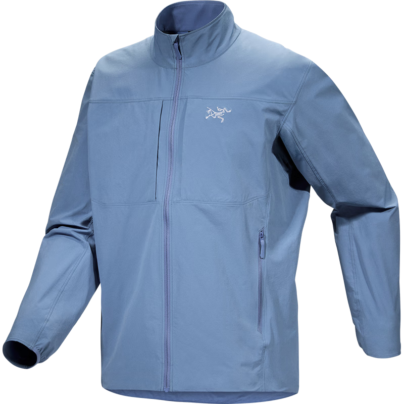 38节：ARCTERYX 始祖鸟 GAMMA LIGHTWEIGHT JACKET 防风男 软壳夹克 Stone Wash琢石蓝 2200