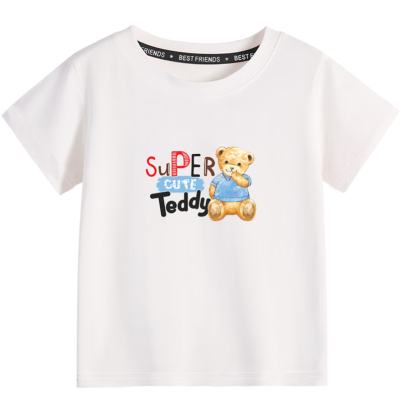 Classic Teddy精典泰迪 儿童短袖T恤 白色 22.41元PLUS会员