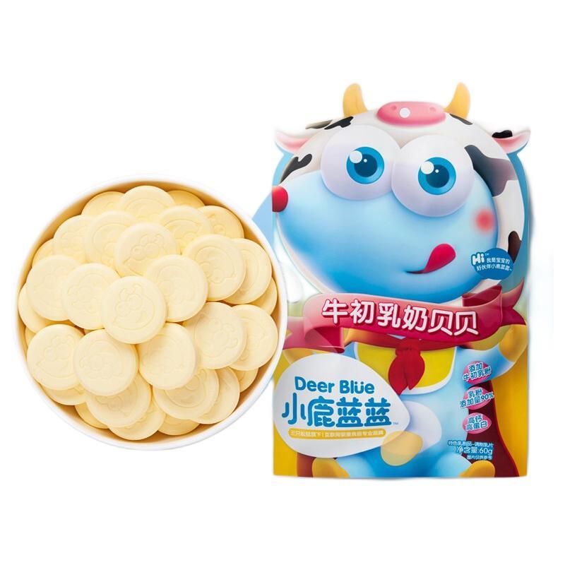 88VIP：小鹿蓝蓝 牛初乳奶贝贝60g×3袋儿童零食儿童品牌磨牙奶片 22.61元（需