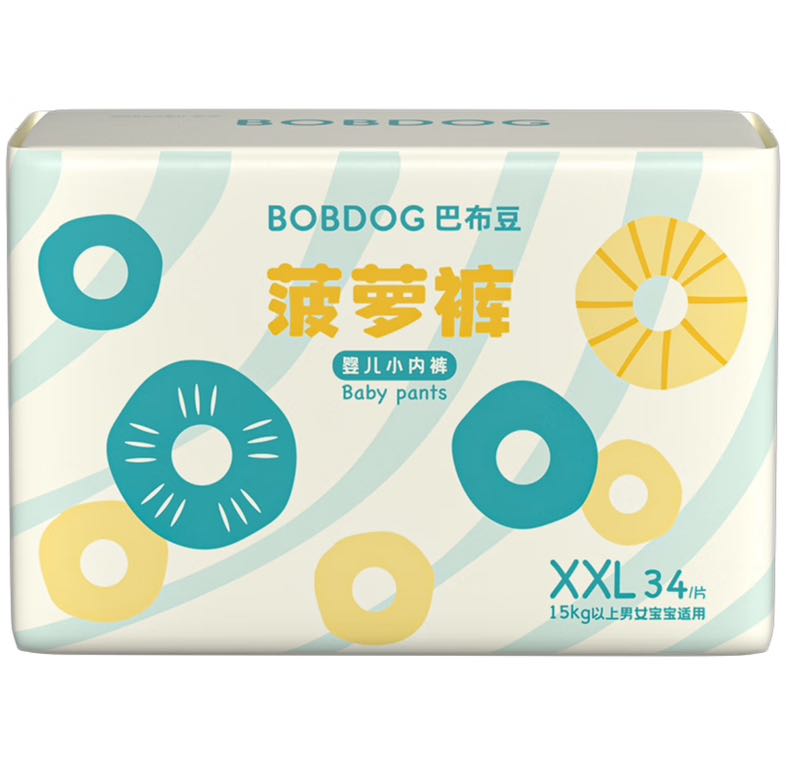 BoBDoG 巴布豆 菠萝系列 拉拉裤 XXL34片 24.5元（需买4件，需用券）