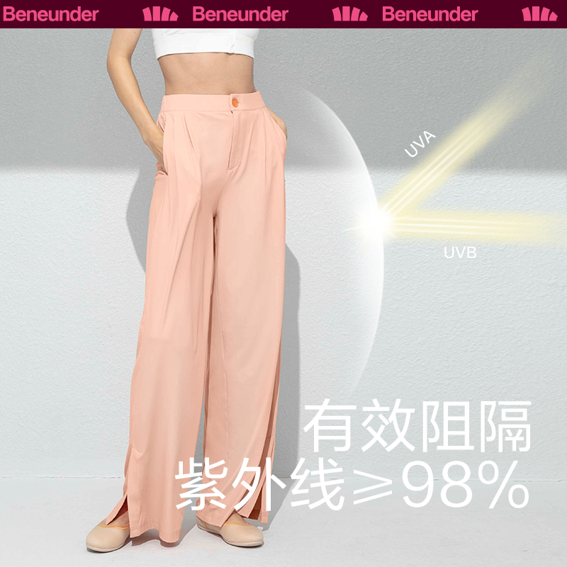 Beneunder 蕉下 女装高腰冰丝凉感阔腿裤防晒裤 0.5元（需用券）